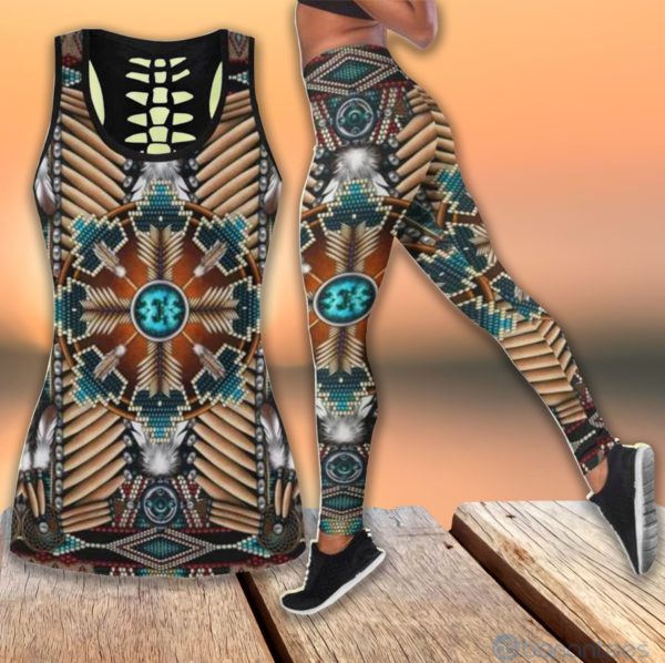 Native American Tribe Tank Top Legging Set Outfit Product Photo