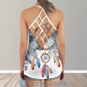 native dream catcher wolf cross tank top 3 lGgfd 300x300 image Native Dream Catcher Wolf Cross Tank Top Product Photo