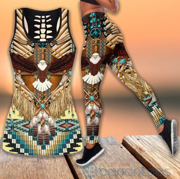 Native Eagle Hollow Tank And Legging Outfit Product Photo