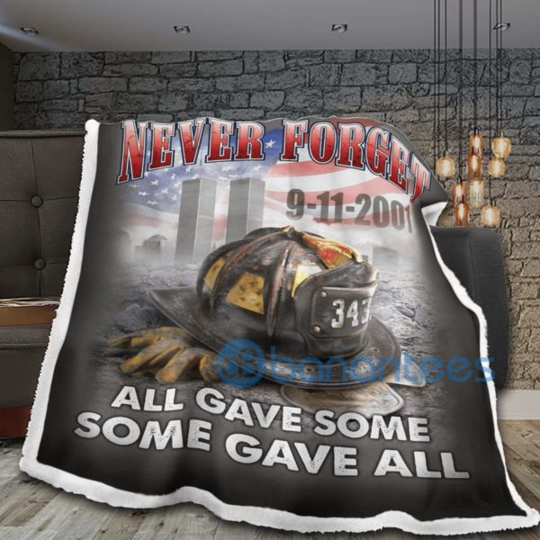 Never Forget 9 11 2001 Sherpa Blanket Product Photo