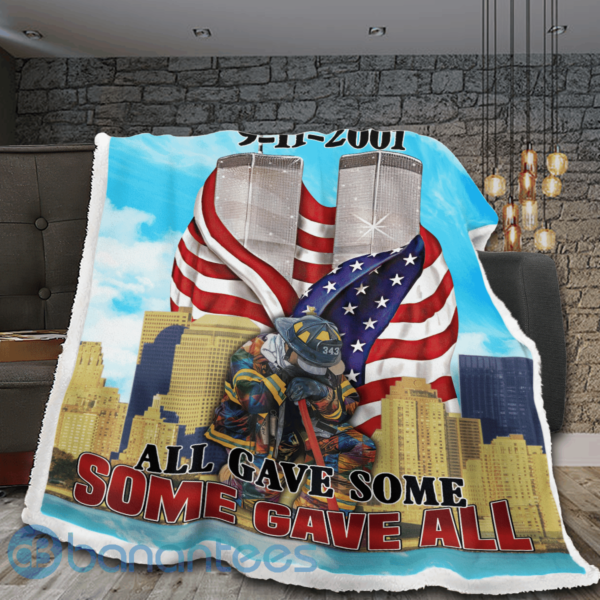 Never Forget 911 All Gave Some Some Gave All Sherpa Blanket Product Photo