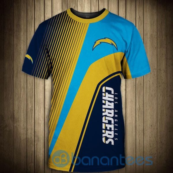 NFL 3D Custom Los Angeles Chargeers Full Printed 3D T Shirt Product Photo