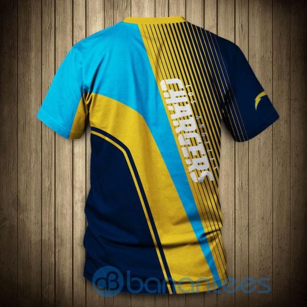 NFL 3D Custom Los Angeles Chargeers Full Printed 3D T Shirt Product Photo