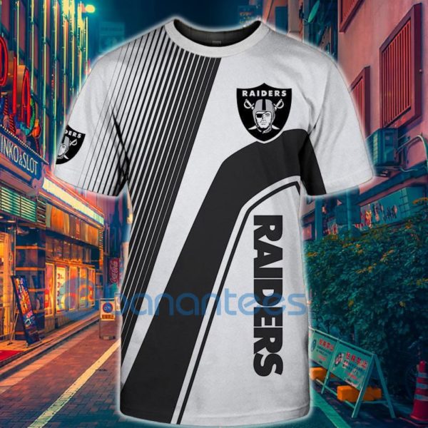 Nfl Custom Oakland Raiders Full Printed 3D T Shirts Mens Product Photo