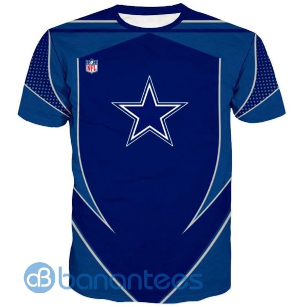 Nfl Football Dallas Cowboys All Over Printed 3D T Shirt Product Photo