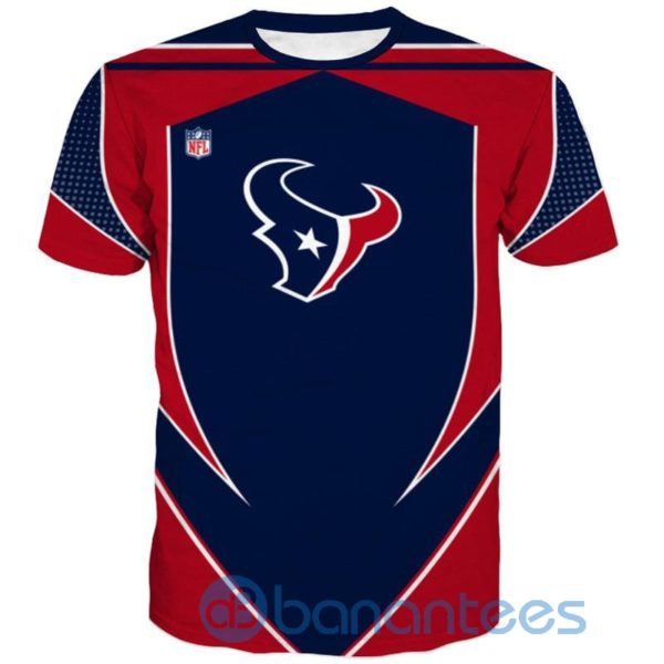 NFL Football Houston Texans 3D Short Sleeve T Shirt Product Photo
