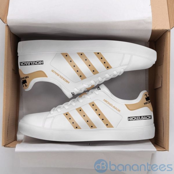Nickelback White Low Top Skate Shoes Product Photo