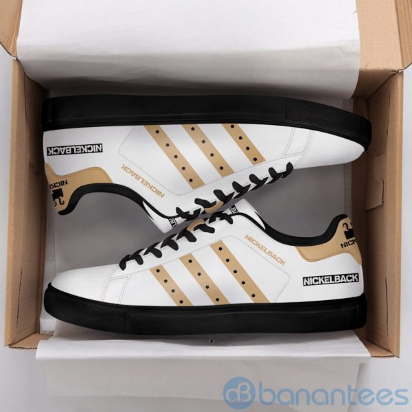 Nickelback White Low Top Skate Shoes Product Photo