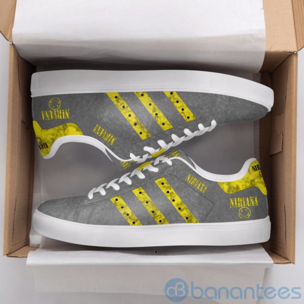 Nirana Rock Band Grey Low Top Skate Shoes Product Photo