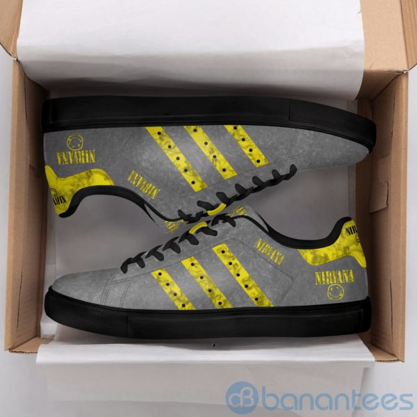 Nirana Rock Band Grey Low Top Skate Shoes Product Photo