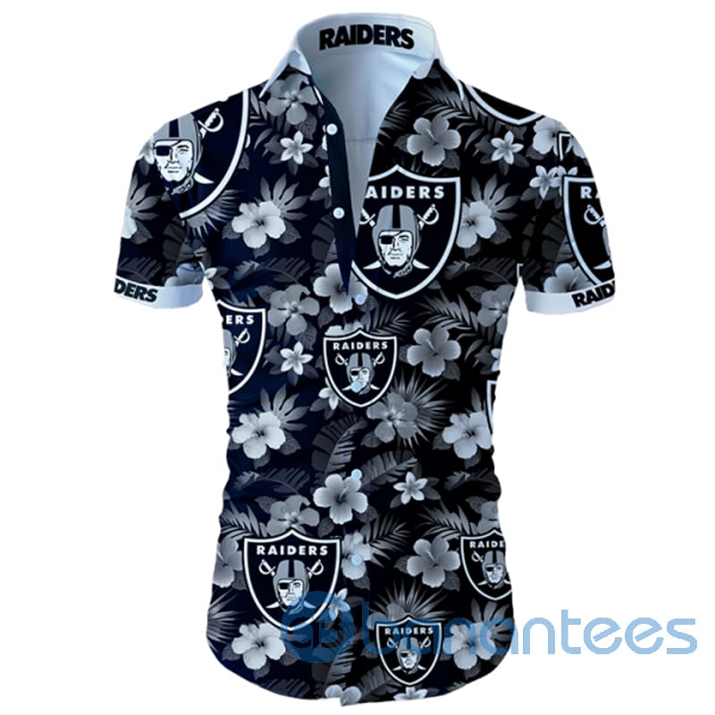 oakland-raiders-tropical-flowers-short-sleeves-hawaiian-shirt-1-MnywO.jpg Oakland Raiders Tropical Flowers Short Sleeves Hawaiian Shirt Product Photo