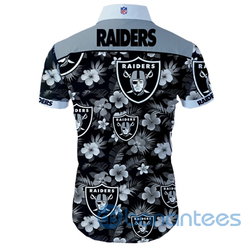 oakland-raiders-tropical-flowers-short-sleeves-hawaiian-shirt-2-1Zezq.jpg Oakland Raiders Tropical Flowers Short Sleeves Hawaiian Shirt Product Photo