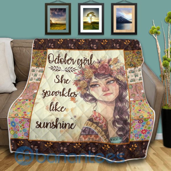 October Girl Special Design Quilt Blanket Product Photo