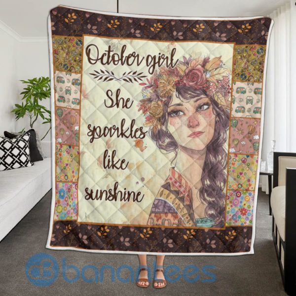 October Girl Special Design Quilt Blanket Product Photo