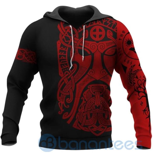 Odin Art Bear Vegvisir Viking Hoodie All Over Printed 3D Hoodie Product Photo