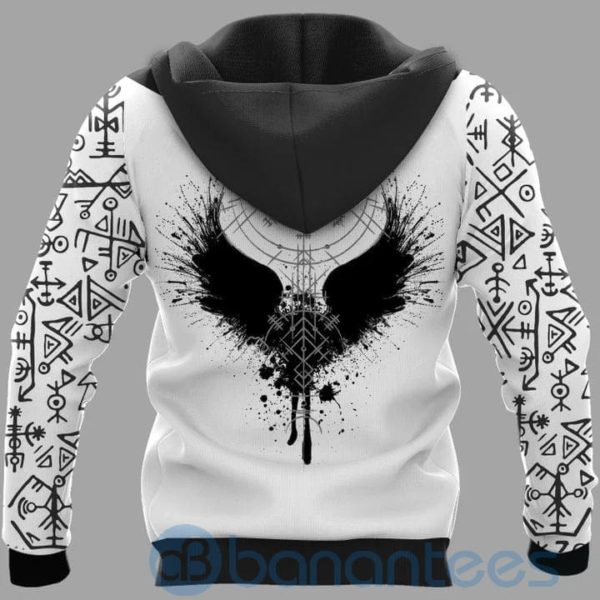 Odin Art Raven Vegvisir Viking Hoodie All Over Printed 3D Hoodie Product Photo