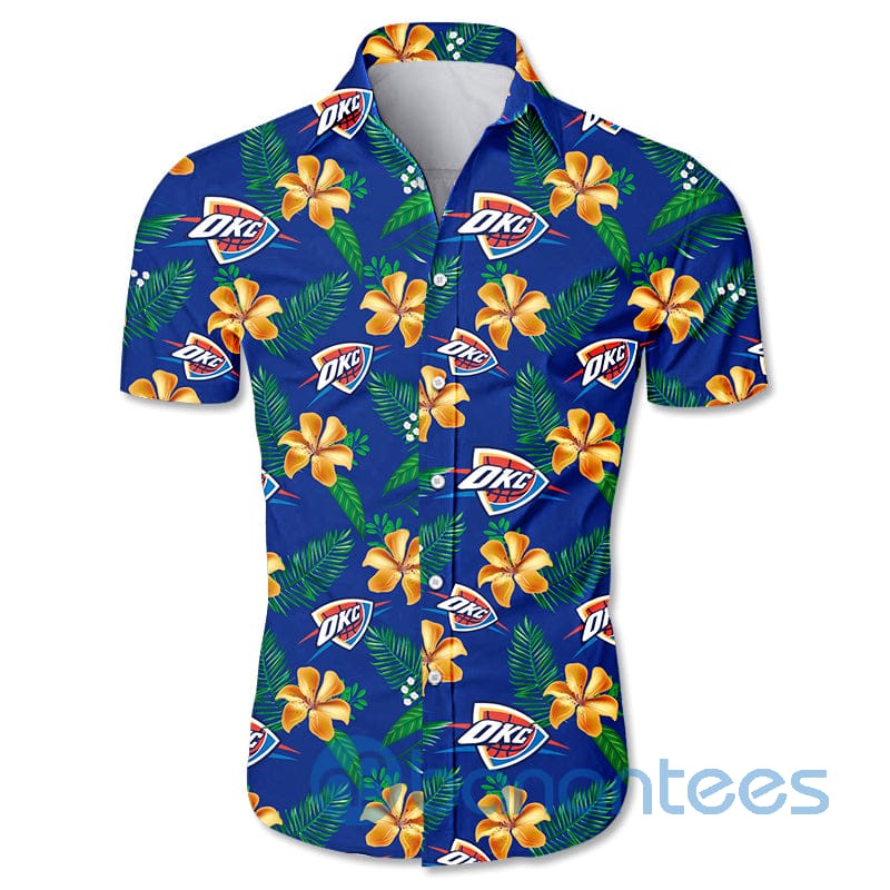 oklahoma-city-thunder-small-flowers-short-sleeves-hawaiian-shirt-1-4V7DK.jpg Oklahoma City Thunder Small Flowers Short Sleeves Hawaiian Shirt Product Photo