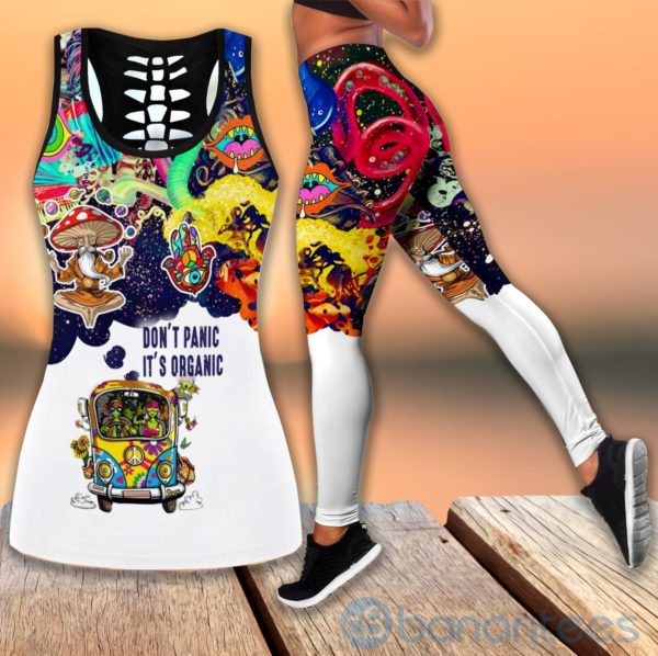 Organic Hippie Tank Top Legging Set Outfit Product Photo