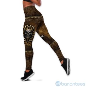 Pharaoh Skull Ancient Egypt Tank Top Legging Set Outfit Product Photo