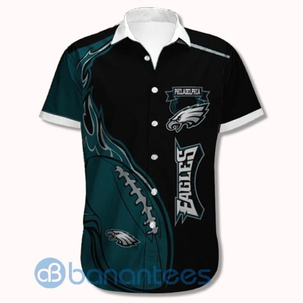 Philadelphia Eagles Shirts Fireball Short Sleeves Hawaiian Shirt Product Photo