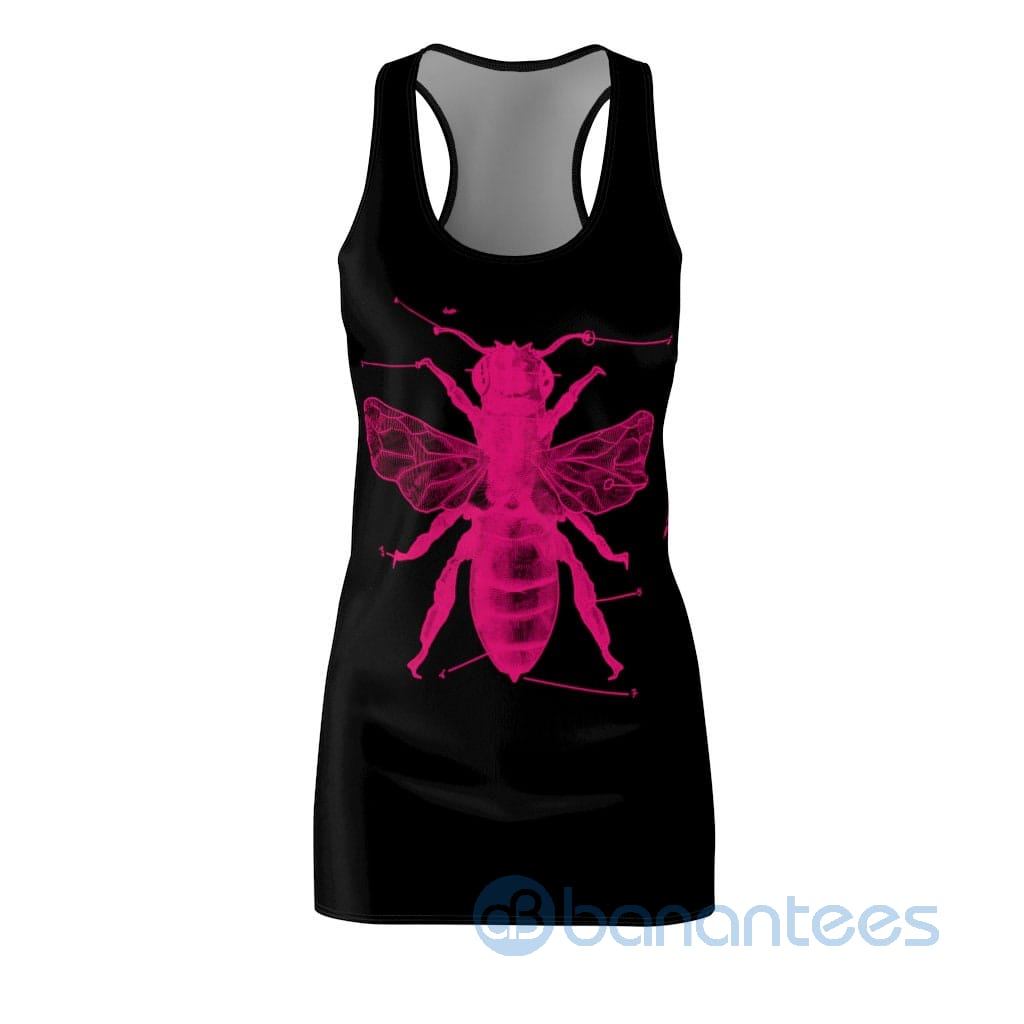 pink-bee-art-design-racerback-dress-for-women-2-S2v29.jpg Pink Bee Art Design Racerback Dress For Women Product Photo