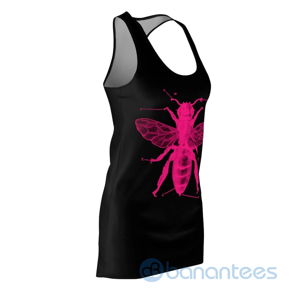 pink-bee-art-design-racerback-dress-for-women-3-beDsy.jpg Pink Bee Art Design Racerback Dress For Women Product Photo