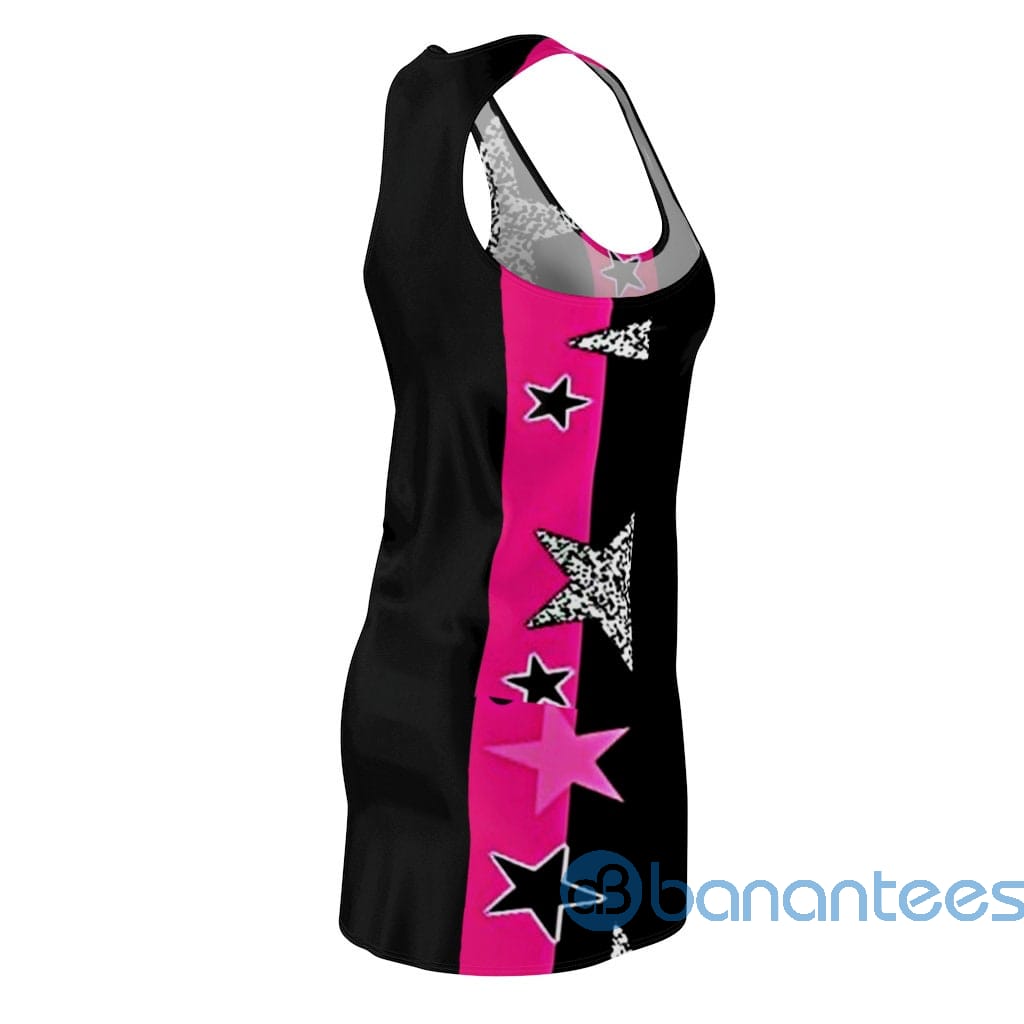 pink-stars-and-stripes-black-racerback-dress-for-women-5-THxaC.jpg Pink Stars And Stripes Black Racerback Dress For Women Product Photo