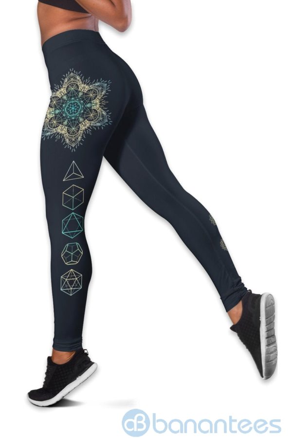 Platonic Crystal Yoga Hollow Tank And Legging Outfit Product Photo