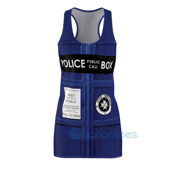 Police Call Police Box Full Printed Racerback Dress For Women Product Photo