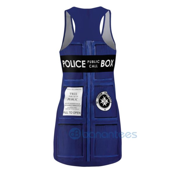 Police Call Police Box Full Printed Racerback Dress For Women Product Photo