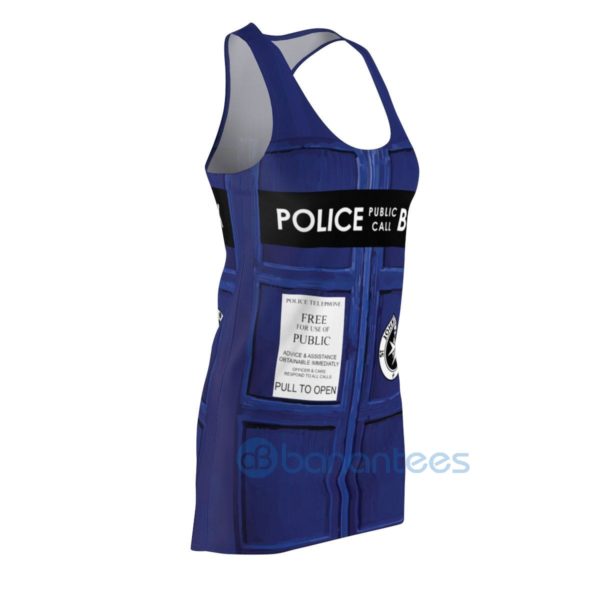 Police Call Police Box Full Printed Racerback Dress For Women Product Photo