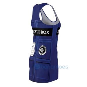 Police Call Police Box Full Printed Racerback Dress For Women Product Photo