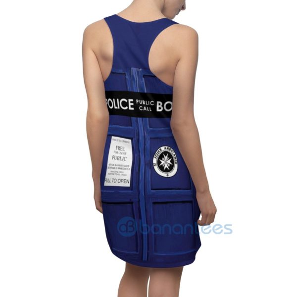 Police Call Police Box Full Printed Racerback Dress For Women Product Photo