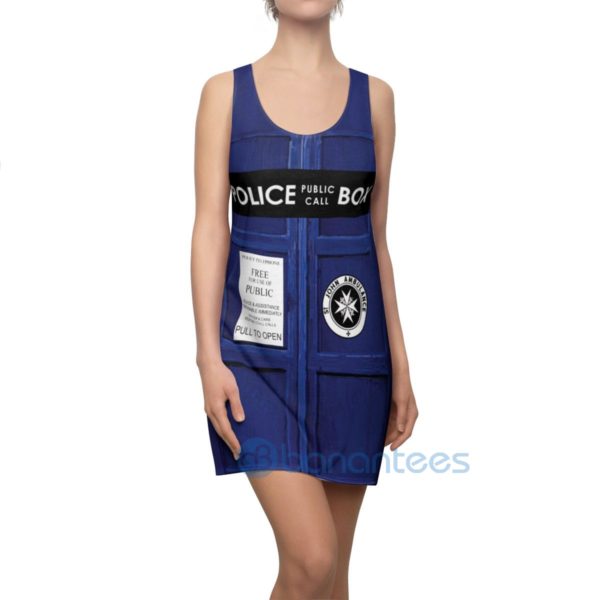 Police Call Police Box Full Printed Racerback Dress For Women Product Photo