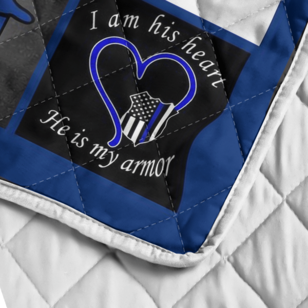 Police Mom Strong Mom It's Not For The Weak Blanket Quilt Product Photo