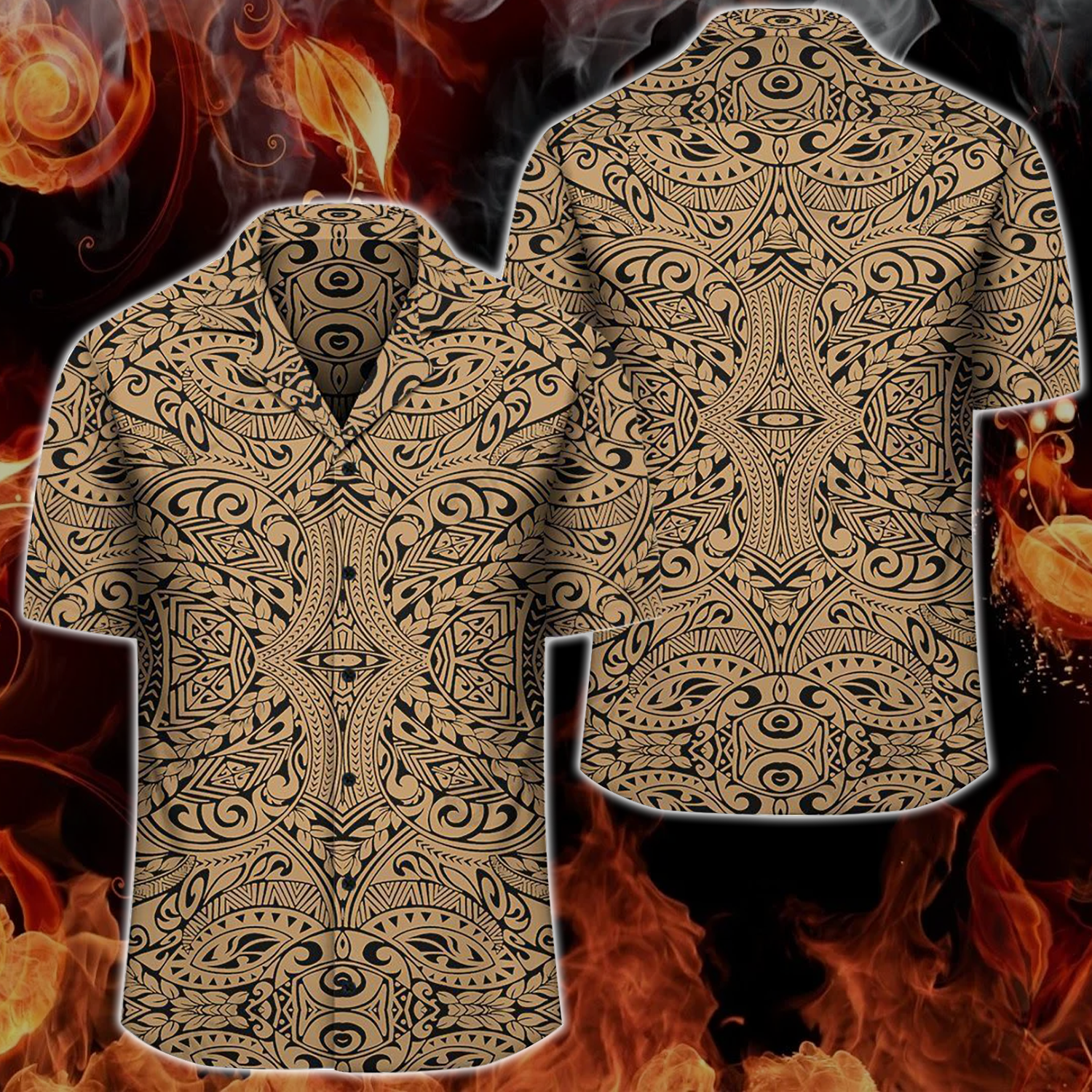 polynesian-design-culture-gold-hawaii-shirt-summer-hawaiian-1-3azLe.png Polynesian Design Culture Gold Hawaii Shirt Summer Hawaiian Product Photo