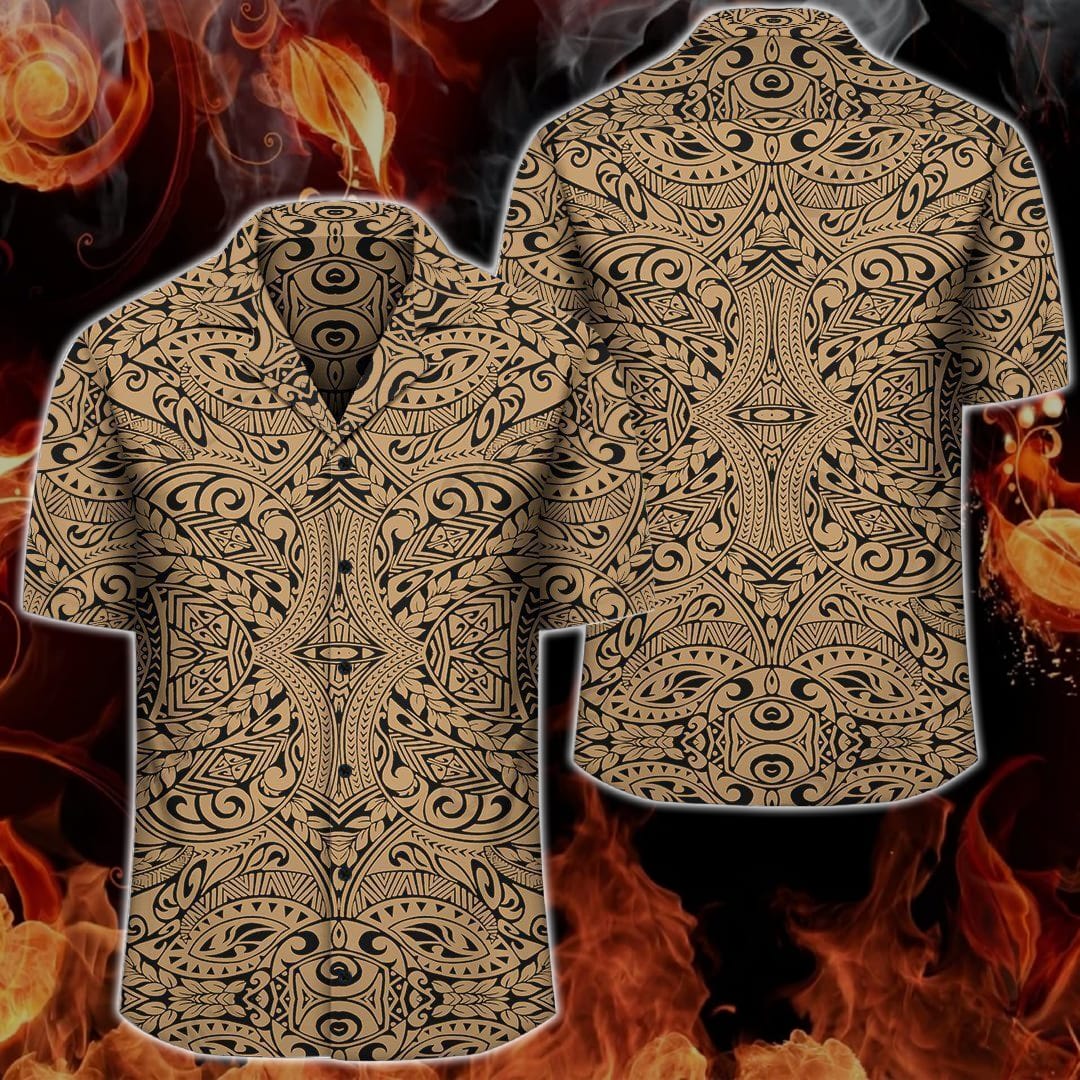 polynesian-design-culture-gold-hawaii-shirt-summer-hawaiian-1-Zjy50.jpg Polynesian Design Culture Gold Hawaii Shirt Summer Hawaiian Product Photo
