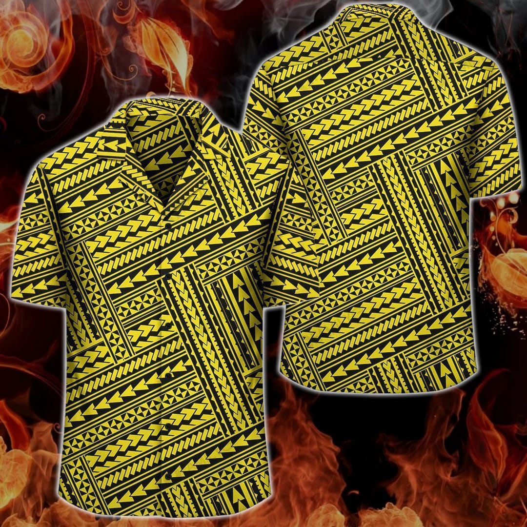 polynesian-design-nation-yellow-hawaii-shirt-summer-hawaiian-1-3bSID.jpg Polynesian Design Nation Yellow Hawaii Shirt Summer Hawaiian Product Photo