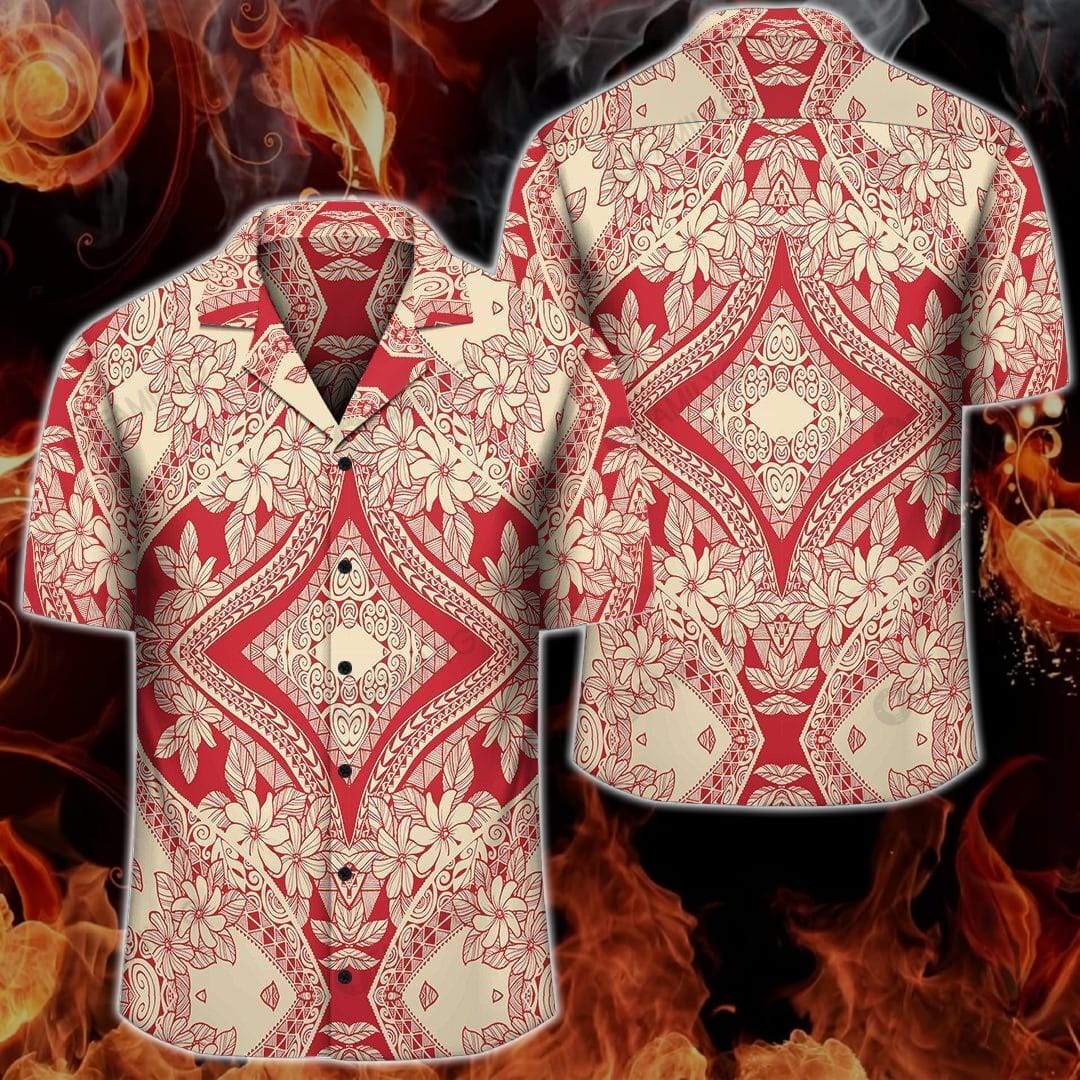 polynesian-design-plumeria-mix-hawaii-shirt-summer-hawaiian-1-QJvCB.jpg Polynesian Design Plumeria Mix Hawaii Shirt Summer Hawaiian Product Photo