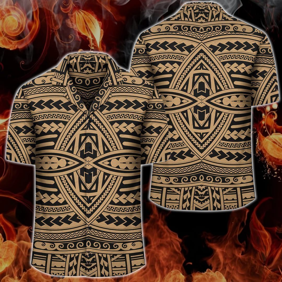polynesian-design-seamless-gold-hawaii-shirt-summer-hawaiian-1-ESX1K.jpg Polynesian Design Seamless Gold Hawaii Shirt Summer Hawaiian Product Photo