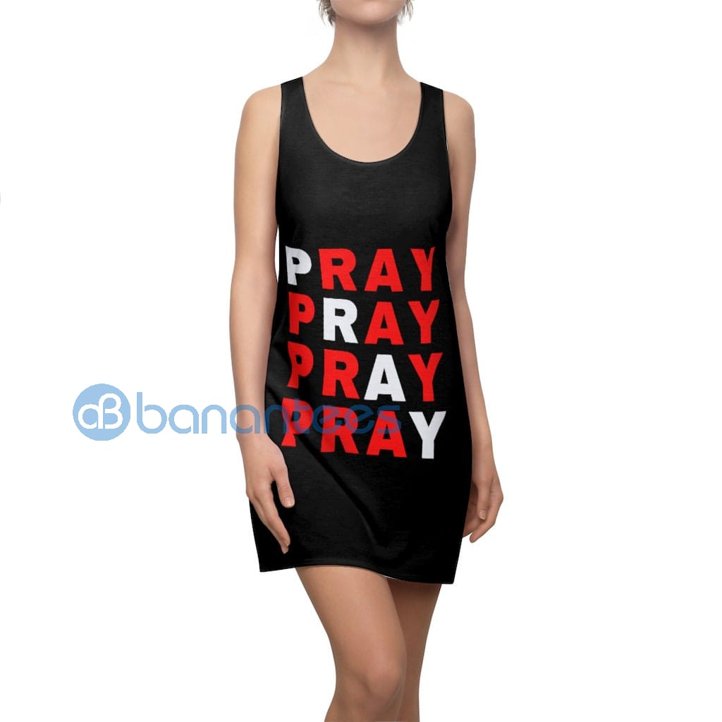 pray-pray-pray-black-racerback-dress-for-women-1-NfjgT.jpg Pray Pray Pray Black Racerback Dress For Women Product Photo