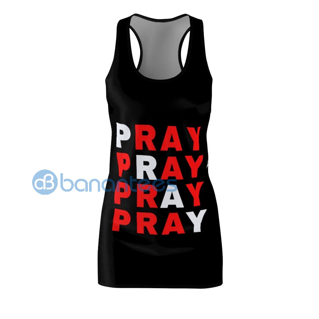 pray-pray-pray-black-racerback-dress-for-women-2-E0P4m.jpg Pray Pray Pray Black Racerback Dress For Women Product Photo