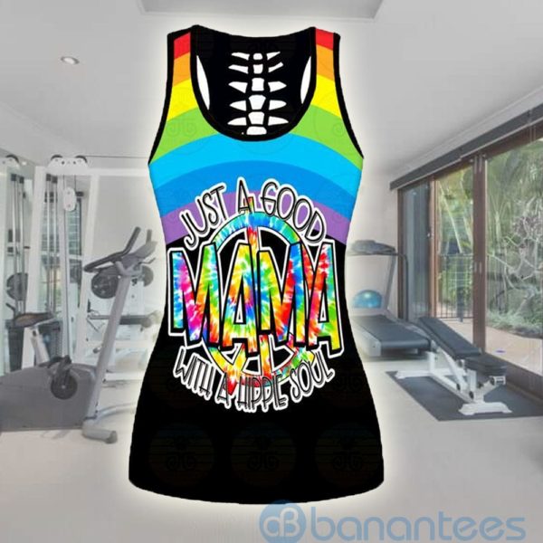Premium Hippe Just A Good Mama Tank Top Legging Set Outfit Product Photo