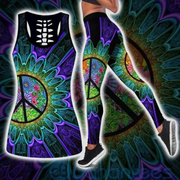 Premium Hippe Tank Top Legging Set Outfit Product Photo