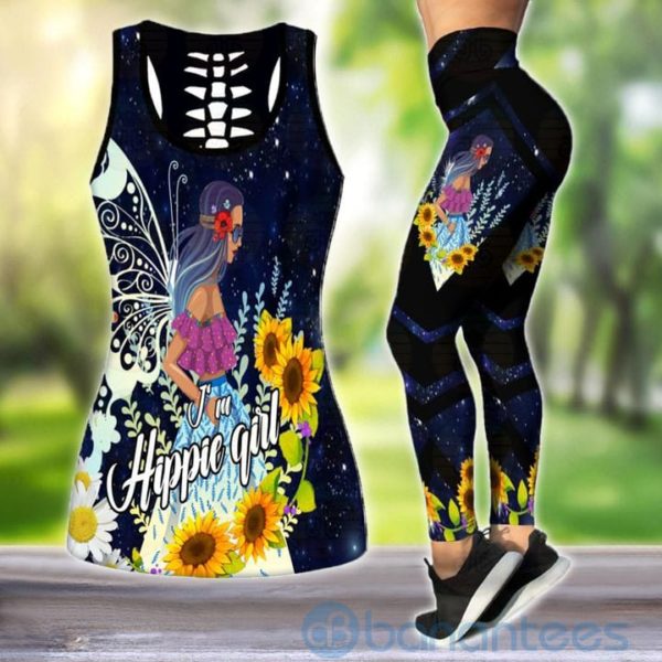Premium I'm Hippie Girl Tank Top Legging Set Outfit Product Photo
