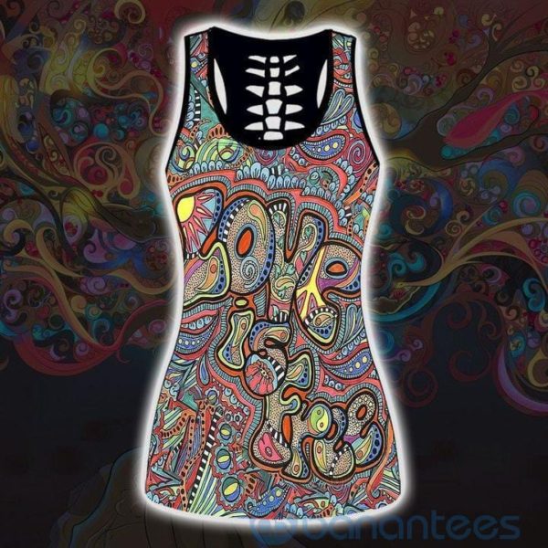 Premium Love It Free Tank Top Legging Set Outfit Product Photo