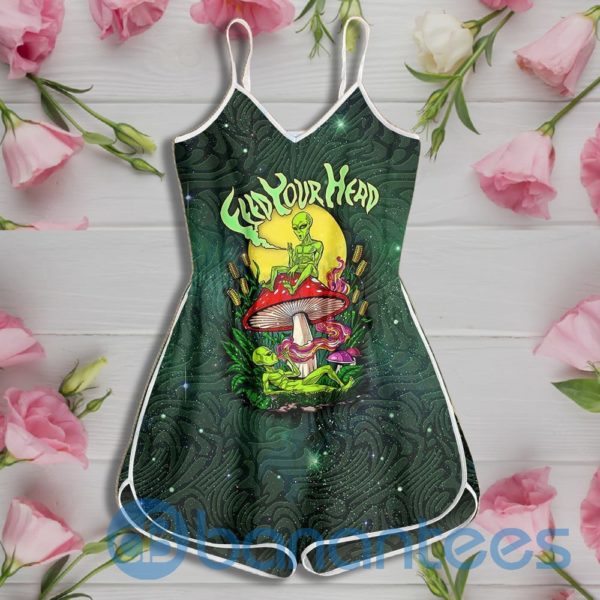 Psychedelic Alien Feed Your Head Rompers For Women Product Photo