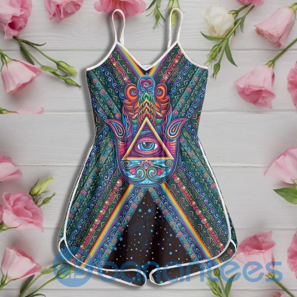 Psychedelic Hamsa Rompers For Women Product Photo