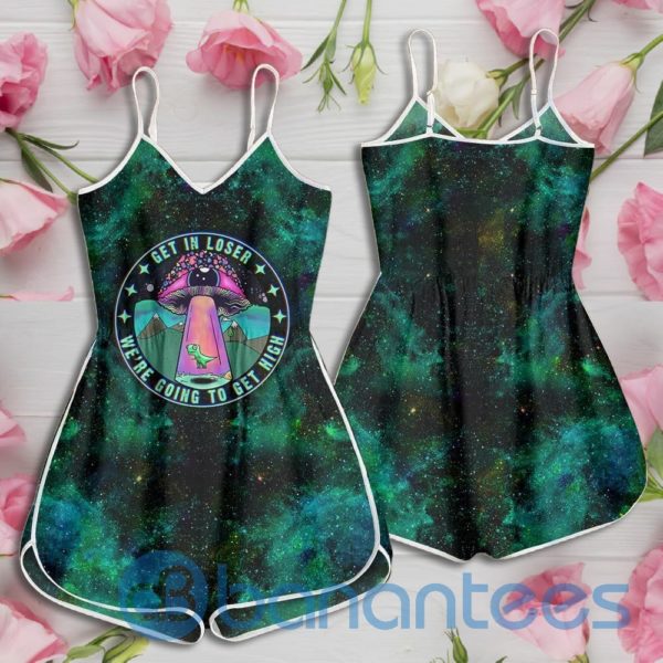 Psychedelic Magic Mushrooms Alien Dinosaur Rompers For Women Product Photo