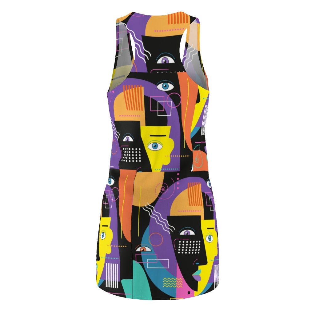 psychedelic-trippy-art-racerback-dress-for-women-2-W2C76.jpg Psychedelic Trippy Art Racerback Dress For Women Product Photo